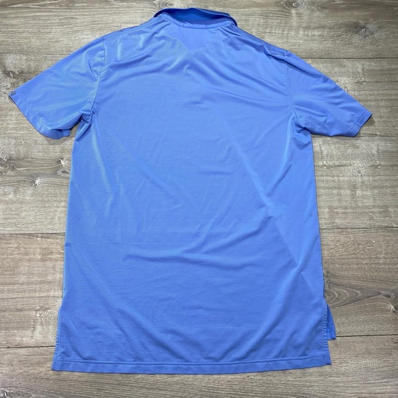 RLX Ralph Lauren Polo Shirt Mens Medium Blue Wicking Golf Performance Stretch - Picture 3 of 9